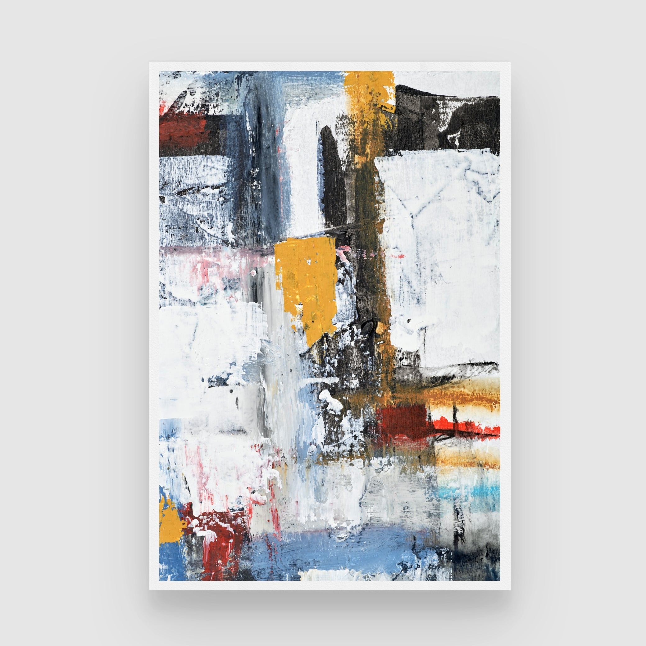Urban Rhythm – Modern Abstract Canvas Art 2 : 3 Vertical Premium Wall Art Canvas by MeriDeewar