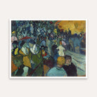 Van Gogh Bullfight Scene Painting for Living Room | Vibrant Crowd Wall Art | MeriDeewar 5 : 4 Horizontal Premium Wall Art Canvas by MeriDeewar