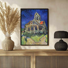 Van Gogh Church at Auvers Wall Painting for Living Room | Classic Art Print for Home Decor 3 : 4 Vertical Premium Wall Art Canvas by MeriDeewar