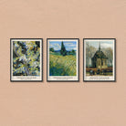 Van Gogh Gallery Wall Set of 3 Walls Premium Wall Art Canvas by MeriDeewar