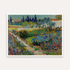 Van Gogh Garden Painting for Living Room | Nature Floral Wall Art | Giclée Print 4 : 3 Horizontal Premium Wall Art Canvas by MeriDeewar
