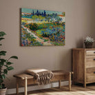 Van Gogh Garden Painting for Living Room | Nature Floral Wall Art | Giclée Print 4 : 3 Horizontal Premium Wall Art Canvas by MeriDeewar