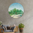 Van Gogh Park Trail Painting Circular Canvas Frame Circular Canvas Frame Premium Wall Art Canvas by MeriDeewar