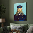 Van Gogh Portrait Painting for Living Room | Postman Roulin Classic Wall Art Print 3 : 4 Vertical Premium Wall Art Canvas by MeriDeewar