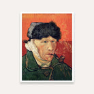 Van Gogh Self Portrait Painting for Living Room | Famous Art Wall Decor | MeriDeewar 3 : 4 Vertical Premium Wall Art Canvas by MeriDeewar
