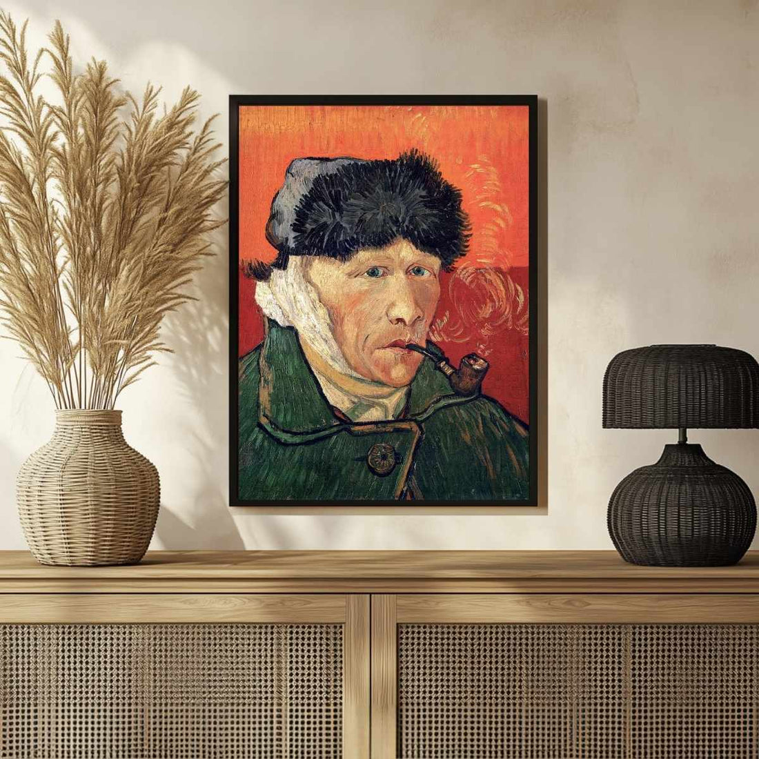 Van Gogh Self Portrait Painting for Living Room | Famous Art Wall Decor | MeriDeewar 3 : 4 Vertical Premium Wall Art Canvas by MeriDeewar