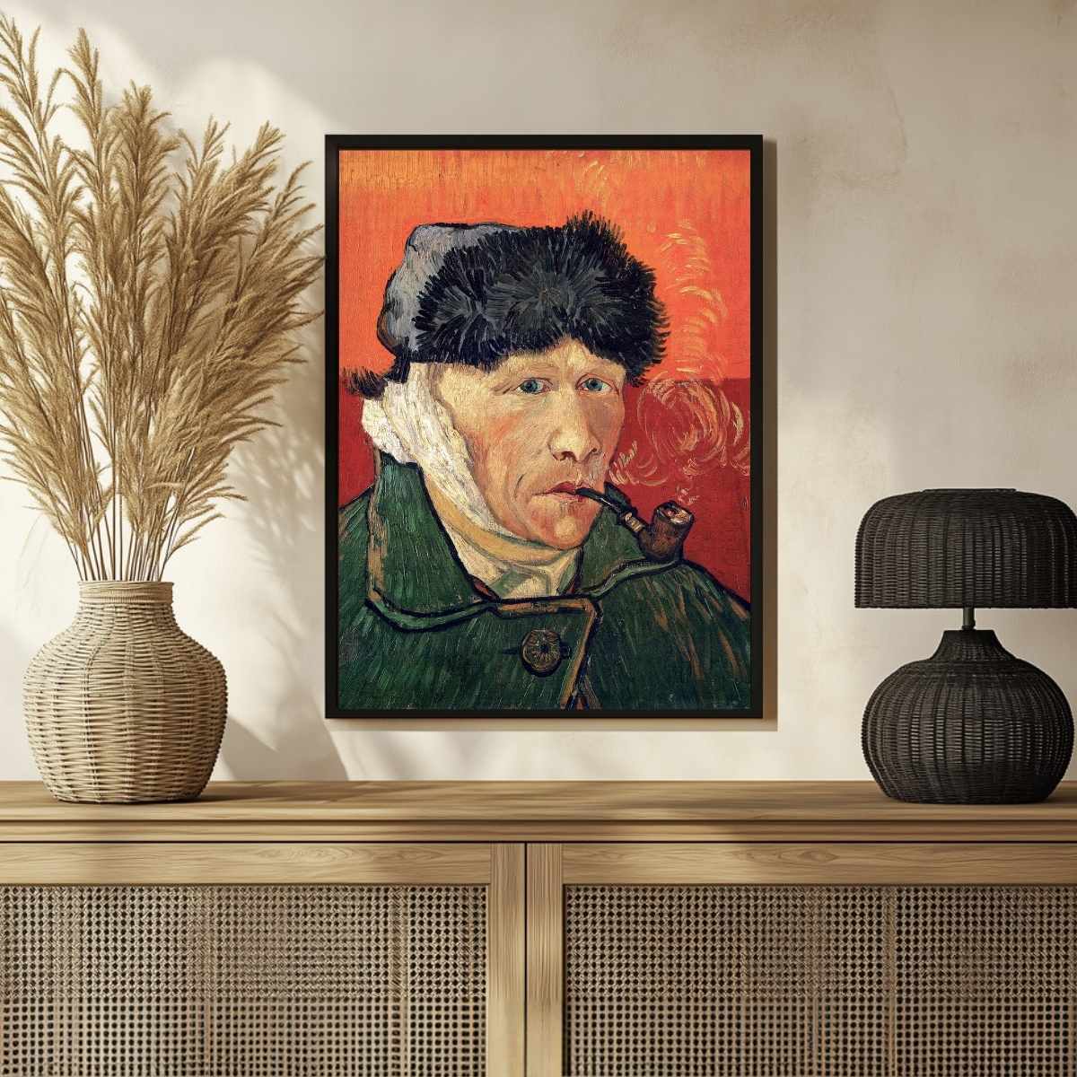 Van Gogh Self Portrait Painting for Living Room | Famous Art Wall Decor | MeriDeewar 3 : 4 Vertical Premium Wall Art Canvas by MeriDeewar