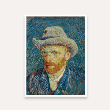 Van Gogh Self Portrait Painting for Living Room | Famous Artist Wall Art | MeriDeewar 3 : 4 Vertical Premium Wall Art Canvas by MeriDeewar