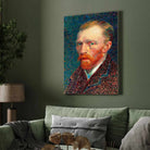 Van Gogh Self Portrait Painting for Living Room | Famous Artist Wall Art | MeriDeewar 3 : 4 Vertical Premium Wall Art Canvas by MeriDeewar