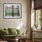 Van Gogh Spring Scenery Painting for Living Room | Flowering Orchards Nature Wall Art 2 : 1 Horizontal Premium Wall Art Canvas by MeriDeewar