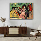 Van Gogh The Brothel Painting for Living Room | Vintage Café Wall Art | MeriDeewar 4 : 3 Horizontal Premium Wall Art Canvas by MeriDeewar