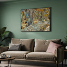 Van Gogh Tree Painting for Living Room | The Road Menders Nature Wall Art | MeriDeewar 4 : 3 Horizontal Premium Wall Art Canvas by MeriDeewar