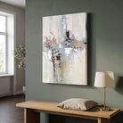 Vertical Horizon | Modern Contemporary Impasto Abstract Fine Wall Art 3 : 4 Vertical Premium Wall Art Canvas by MeriDeewar