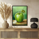 Vibrant Apple Abstract Art Painting for Modern Homes - MeriDeewar 3 : 4 Vertical New Premium Wall Art Canvas by MeriDeewar