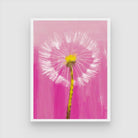 Vibrant Dandelion Flower Abstract Wall Art 3 : 4 Vertical New Premium Wall Art Canvas by MeriDeewar