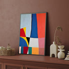 Vibrant Forms – Modern Abstract Geometry Wall Art 2 : 3 Vertical Premium Wall Art Canvas by MeriDeewar