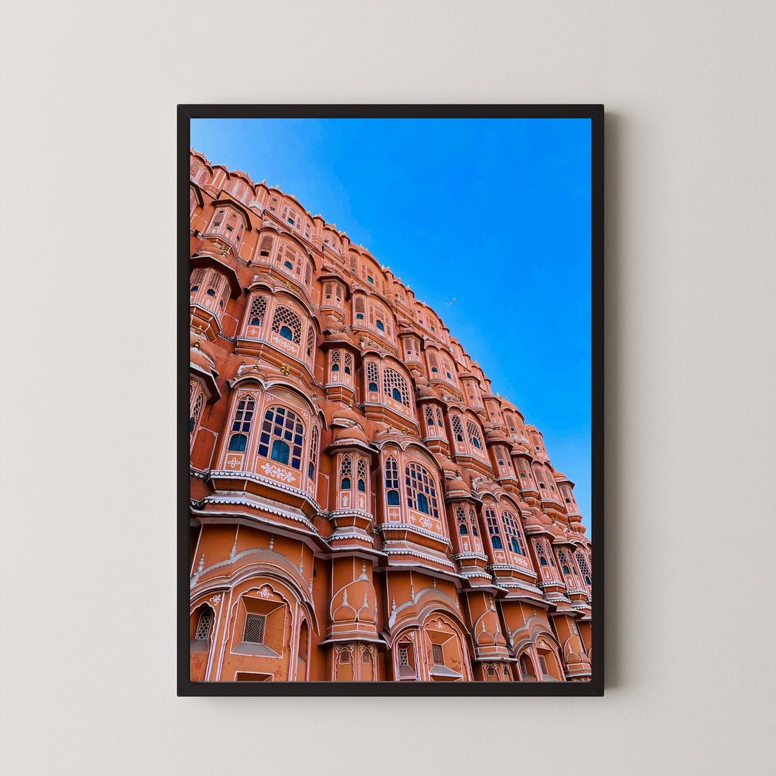 Vibrant Hawa Mahal Wall Art – Colors of Jaipur – MeriDeewar.com 3 : 4 Vertical New Premium Wall Art Canvas by MeriDeewar