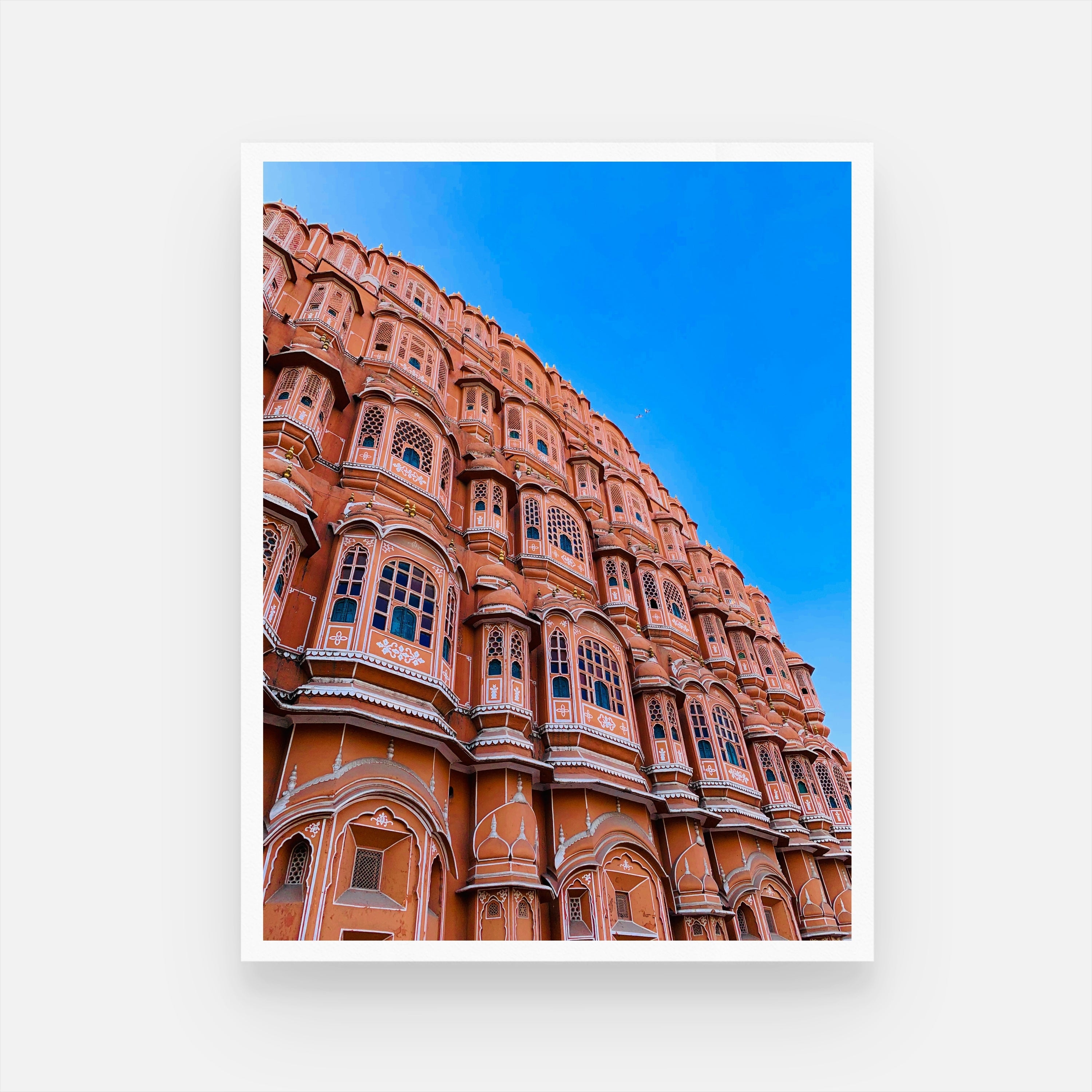 Vibrant Hawa Mahal Wall Art – Colors of Jaipur – MeriDeewar.com 3 : 4 Vertical New Premium Wall Art Canvas by MeriDeewar