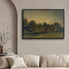 Village Scenery Painting for Living Room – Van Gogh Twilight | Giclée Fine Art Print 3 : 2 Horizontal Premium Wall Art Canvas by MeriDeewar