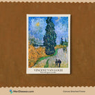 Vincent Van Gogh Night Scene Set Of 3 Walls Premium Wall Art Canvas by MeriDeewar