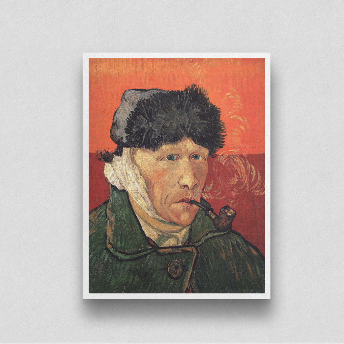 Vincent Van Gogh Self portrait with Bandaged Ear 3 : 4 Vertical New Premium Wall Art Canvas by MeriDeewar