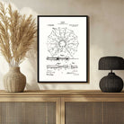 Vintage 1914  Parachute Patent Print | Vertical Framed Wall Art 2 : 3 Vertical Premium Wall Art Canvas by MeriDeewar