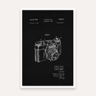 Vintage 1963 Photographic Camera Patent Print | Vertical Chalkboard Framed Wall Art 2 : 3 Vertical Premium Wall Art Canvas by MeriDeewar