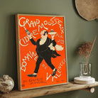 Vintage Belle Époque French Cidre Mousseux Domaines de Valencey Illustration Poster | Vertical Retro White Framed Wall Art 2 : 3 Vertical Premium Wall Art Canvas by MeriDeewar