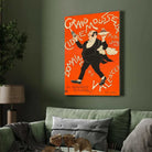 Vintage Belle Époque French Cidre Mousseux Domaines de Valencey Illustration Poster | Vertical Retro White Framed Wall Art 2 : 3 Vertical Premium Wall Art Canvas by MeriDeewar