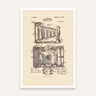 Vintage Camera Patent Print | Vertical Parchment Framed Wall Art 2 : 3 Vertical Premium Wall Art Canvas by MeriDeewar