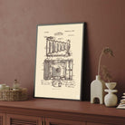 Vintage Camera Patent Print | Vertical Parchment Framed Wall Art 2 : 3 Vertical Premium Wall Art Canvas by MeriDeewar