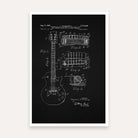 Vintage Engineering & Music Patent Art Gallery Wall Set of 6 | Industrial Blueprint, Charcoal Black, & Aged Parchment Vertical Wooden Framed Prints Walls Premium Wall Art Canvas by MeriDeewar
