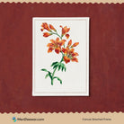 Vintage Flower/ Large Orange Lily by John Edwards 3 : 4 Vertical New Premium Wall Art Canvas by MeriDeewar