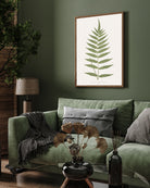Vintage Green Leaf Poster 3 : 4 Vertical New Premium Wall Art Canvas by MeriDeewar