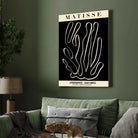 Vintage Henri Matisse "Lithographies - Eaux Fortes" Galerie Adrien Maeght Exhibition Poster | Vertical Retro White Framed Wall Art 2 : 3 Vertical Premium Wall Art Canvas by MeriDeewar