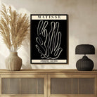 Vintage Henri Matisse "Lithographies - Eaux Fortes" Galerie Adrien Maeght Exhibition Poster | Vertical Retro White Framed Wall Art 2 : 3 Vertical Premium Wall Art Canvas by MeriDeewar