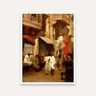 Vintage Indian Street Elephant Painting for Living Room | Rajasthani Wall Art | MeriDeewar 3 : 4 Vertical Premium Wall Art Canvas by MeriDeewar