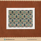 Vintage Islamic floral art 3 : 4 Horizontal New Premium Wall Art Canvas by MeriDeewar