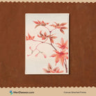 Vintage Japanese Maple Tree Branch 3 : 4 Vertical New Premium Wall Art Canvas by MeriDeewar