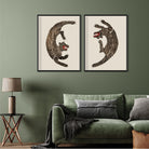 Vintage Japanese Tiger 1 Wall Art 3 : 4 Vertical New Premium Wall Art Canvas by MeriDeewar