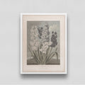 Vintage Lilium Painting 3 : 4 Vertical New Premium Wall Art Canvas by MeriDeewar