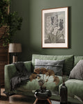 Vintage Lilium Painting 3 : 4 Vertical New Premium Wall Art Canvas by MeriDeewar