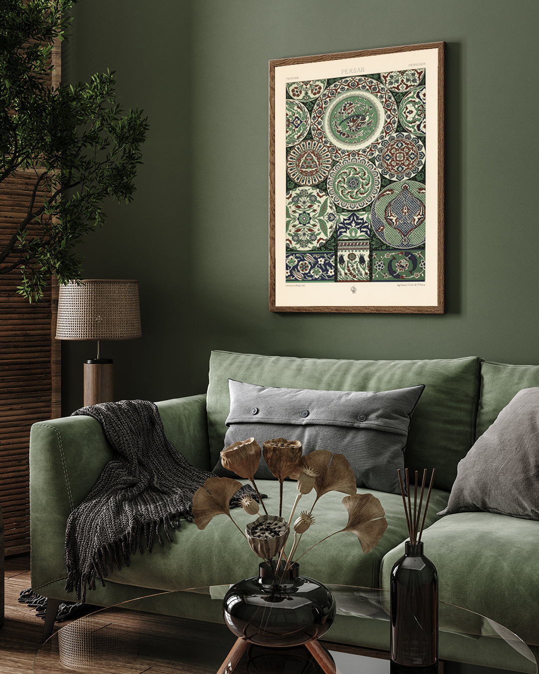 Vintage Lithographs 'L'ornement Polychrome' Poster 3 : 4 Vertical New Premium Wall Art Canvas by MeriDeewar