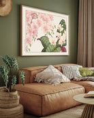 Vintage orchid flowe 3 : 4 Horizontal New Premium Wall Art Canvas by MeriDeewar