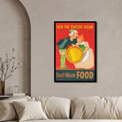 Vintage Retro Satirical Propaganda Illustration Poster | Vertical White Framed Wall Art 2 : 3 Vertical Premium Wall Art Canvas by MeriDeewar
