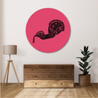 Vintage Rocking Horse Circular Canvas Frame Circular Canvas Frame Premium Wall Art Canvas by MeriDeewar