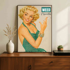 Vintage Satirical Pin-Up Advertising Poster | Vertical Borderless Art Frame Poster Premium Wall Art Canvas by MeriDeewar