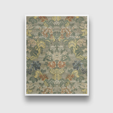 Vintage Textile Art Rug Pattern 3 : 4 Vertical New Premium Wall Art Canvas by MeriDeewar