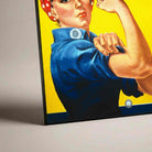Vintage "We Can Do It!" Rosie the Riveter Poster | Vertical Borderless Art Frame Poster Premium Wall Art Canvas by MeriDeewar
