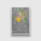 Vishnu And Lakshmi On The Bird Garuda Painting 2 : 3 Vertical Premium Wall Art Canvas by MeriDeewar